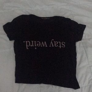 Brandy Melville Cropped T-Shirt